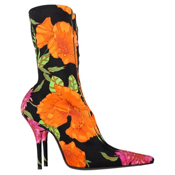 Balenciaga Floral Printed Sock Boots in Multicolor Neoprene - Picture 1 of 7